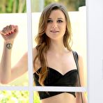 First pic of Flat chested teen Alex Mae takes a big facial at PinkWorld Blog