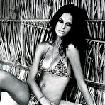 Second pic of Izabel Goulart black-&-white sexy and topless scans from mags