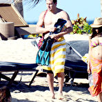 First pic of Jenna Dewan wearing a bikini on a beach in St. Barts