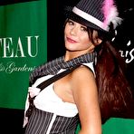 Fourth pic of Jenni Farley shows her legs and cleavage