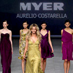 Second pic of Jennifer Hawkins sexy runway shots at Mercedes Benz Fashion Festival