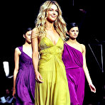 Third pic of Jennifer Hawkins sexy runway shots at Mercedes Benz Fashion Festival