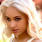 First pic of Uma Jolie Foxy Blonde Strips Shredded Jeans Outdoors