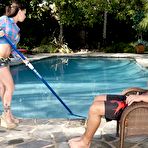 First pic of The licentious girl with big boobs Brandy Aniston is riding dick with pussy and mouth outdoor