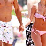 Second pic of Jessie James in pink bikini on the beach