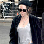 Third pic of Popoholic  &raquo; Blog Archive   &raquo; Kristen Stewart Actually Drops Some Plentiful Cleavage For Paris Fashion Week