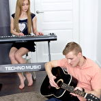 First pic of Lustful couple of musicians get horny after jamming together.