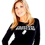 First pic of The cute blonde chick Aubrey Adams strips and demonstrates body in pink lingerie