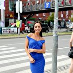 First pic of Chick with amazingly hot and sexy body Kari Milla is naughtily undressing outdoors and posing on public nude