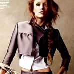Fourth pic of Karmen Pedaru posing for magazines pics including topless