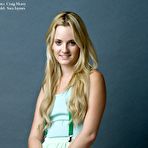 First pic of Cutie blonde teen chick Sara James pulled up her t-shirt and showed boobies before pulling down panties