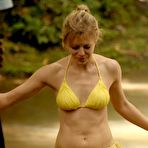 Second pic of Kelly Adams in yellow bikini in Death In Paradise