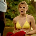 Fourth pic of Kelly Adams in yellow bikini in Death In Paradise