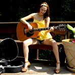 First pic of Filthy brunette teen Kiera Winters makes her own pussy suffer from pins on lips