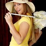 Second pic of Dawson Miller Cute Hat Tight Top - Bunny Lust