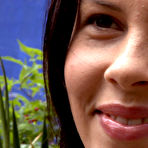 Fourth pic of Completely nude european brunette Amabella gets humiliated and fucked in public 