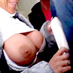 First pic of Big titted Sharon Da Vale with pierced snatch gets fucked, licked and fingered in public place 