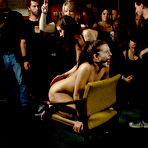 Fourth pic of Ashli Orion gets tortured and fucked in every hole in front of the crowd