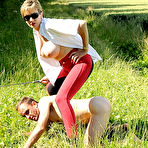 Third pic of It&rsquo;s the merciless mistress Lady Sonia that makes her slave walk like a dog outdoor