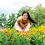 Fourth pic of Horny brunette bimbo Katya AC is not ashamed of exposing her naked body outdoor