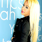 First pic of TaniaQ In Black Coat Teasing Her Lovely Large Cock