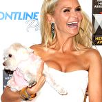 Second pic of Kristin Chenoweth slight cleavage in white night dress