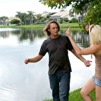 Fourth pic of Lesbians Eden Adams, Hailey Young and Ally Ann lick pussies like sweet lollipops