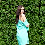 First pic of Evita Lima excitingly undressed on soft green grass and showed off her yummy body beauties and ride the bike