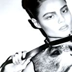 First pic of Polish model Magdalena Frackowiak black-&-white topless and fully nude scans