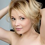 First pic of Lewd blonde Feeona A is kissing and playing with her own feet in the bath