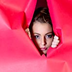 First pic of Babe Nikia A erotically poses in the wall papers showing every detail of the naked body