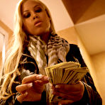 Second pic of The sweet Latina with huge melons Bridgette B enjoys hard pounding in pussy and mouth