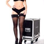 First pic of Charlotte Springer Sexy Black Stockings - FoxHQ