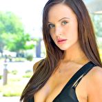 Third pic of Lithe babe Jayden Taylors gets naked outside and flaunts her shaved teen slit