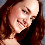 Second pic of Busty brunette beauty Milana F plays with her magnificent rack to make some softcore magic