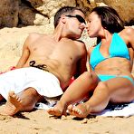 Second pic of British popstar Michelle Heaton caught in sexy bikini on a beach with honey