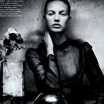 Fourth pic of Mona Johannesson sexy and topless black-&-white scans