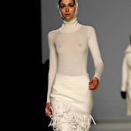 Second pic of Morgane Dubled see through and titslip runway shots