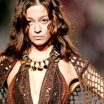 Fourth pic of Morgane Dubled see through and titslip runway shots