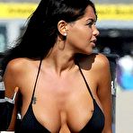 Fourth pic of Nabilla Benattia deep cleavage and round ass on the beach