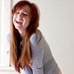 First pic of Annabelle-Lee from abbywinters.com - Flat-chested redhead toying her hairy asshole at Brdteengal