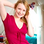 First pic of Noa from abbywinters.com - Natural blonde teen rubs her hairy pussy with oil at Brdteengal