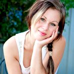 First pic of Courtney from abbywinters.com - Cute teen shows off her big pussy lips at Brdteengal