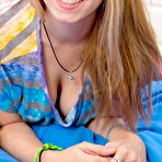 First pic of Jaimie from abbywinters.com - Freckled teen cutie with big tits spreading at Brdteengal