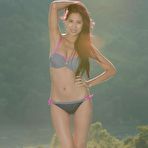 First pic of Hot brunette latina Christy Charming goes softcore poolside while revealing her immaculate body.