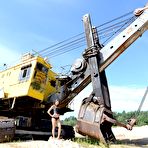 First pic of Naughty babe Foxi Di reveals her fantastic teen shaved pussy outdoors at construction site