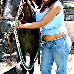 First pic of Picture 1587 &laquo; Kristina Milan with a horse | True Teen Pussy