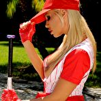 Third pic of Filthy cheerleader Vega Vixen is demonstrating the beautiful naked upskirt