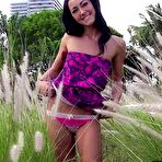 Second pic of Raven teen Sabrina Banks shows her body off in the bushes and fucks hardcore while no one's around.