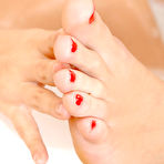 First pic of Babes in Lesbian Foot Fetish Bath! free photos and videos on HotLegsandFeet.com